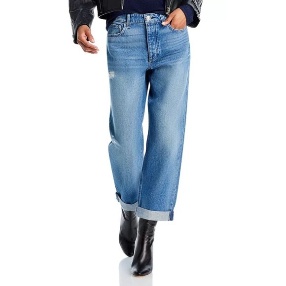 rag & bone Dre Low-Rise Cuffed Baggy Jeans in Meyer-sz 29 - Picture 1 of 13